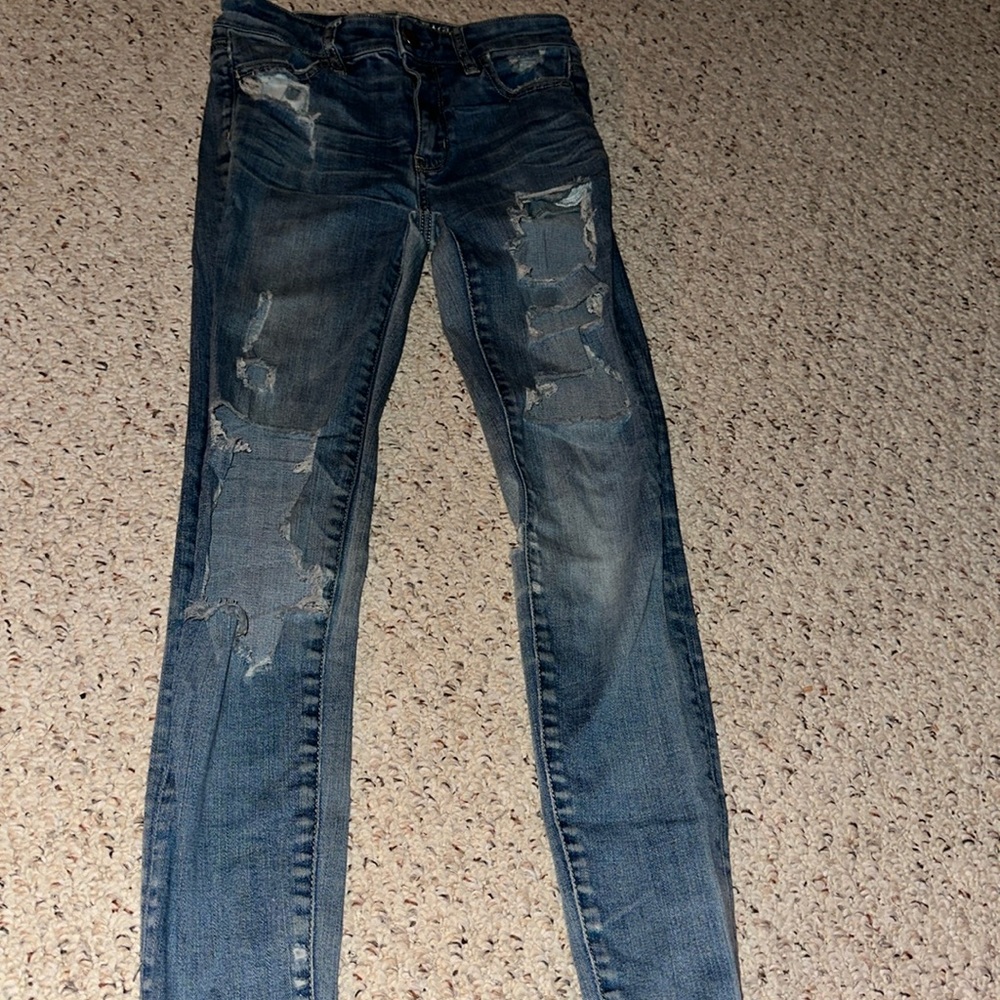 American Eagle ripped jeans
